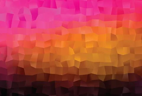 Dark Pink, Yellow vector shining triangular template. イラスト素材