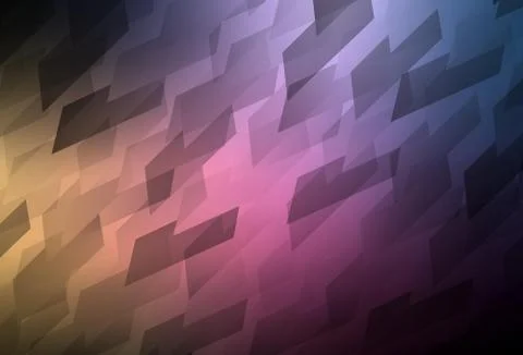 Dark Pink, Yellow vector template with rhombus. Stock-Illustration