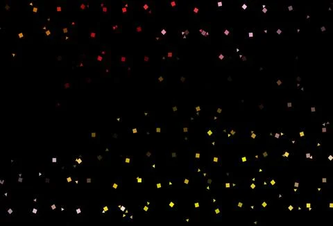 Dark Pink, Yellow vector texture in poly style with circles, cubes. 스톡 일러스트