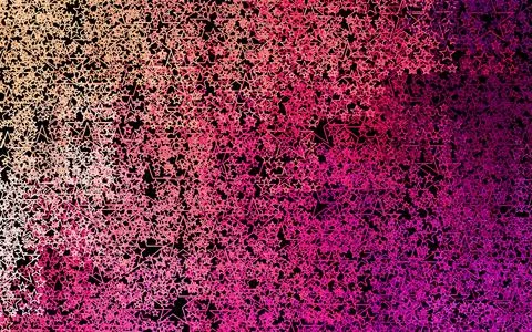 Dark Pink, Yellow vector texture with beautiful stars. Stock Illustration