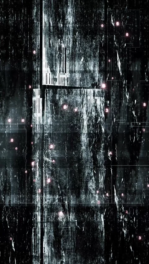 Dark Pixel Static Digital Glitch Background, pixelated static, interference, and Stock Footage 333909827