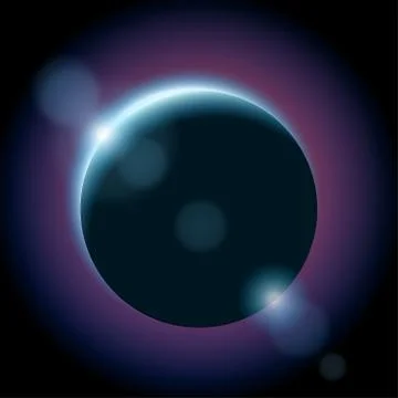 Dark planet Stock Illustration