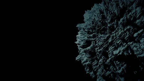 Dark Planet Surface Stock Footage 153613837