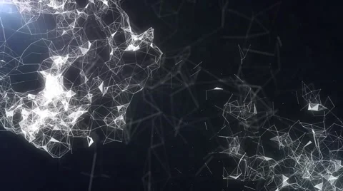 Dark Plexus Background Stock Footage 68207921