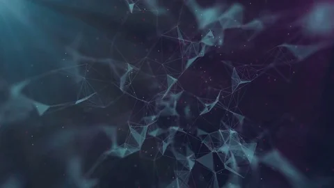 Dark Plexus Network cinematic Background.seamless loop. Stock Footage 80480494