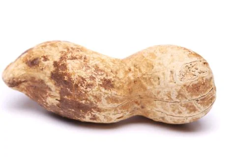 A dark pod of peanuts Stock Photos