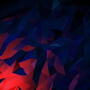 Dark polygonal geometric surface in dark key, 3D rendering Stock Illustration