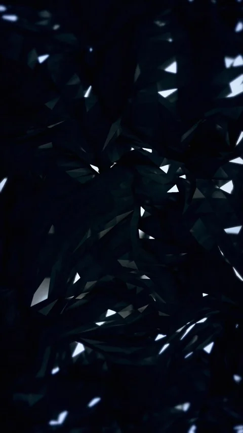 Dark polygonal shapes slowly move Stock Footage 325983750