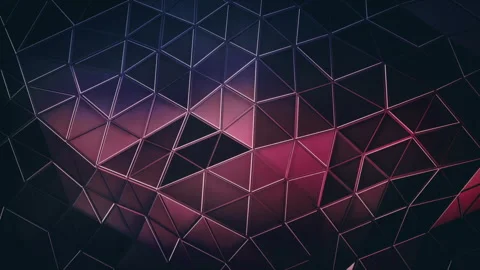 Dark Polygonal Triangles Background Stock Footage 112912479