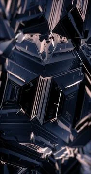 Dark Polygonal Wallpaper Stock Illustration