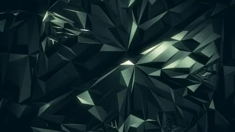 Dark Polygons Background Stock Illustration