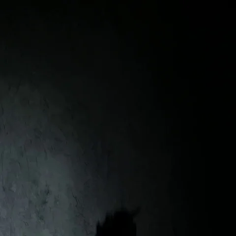 Dark portrait of evil witch with knife and bowl. 4K UHD Stock Footage 69412573