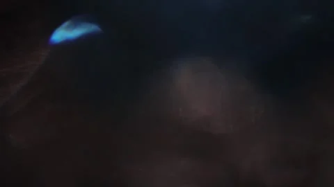 Dark prismatic light leak in full screen black Vídeo Stock 318203323