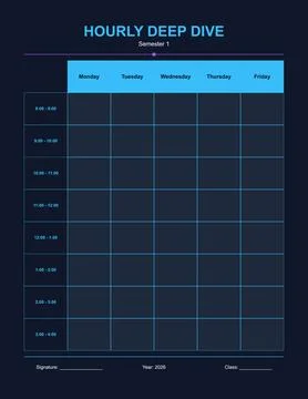 Dark Professional Project Planner Template Ilustração Stock