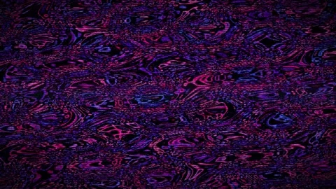 Dark Psychedelic Glitch Texture Loop with Vibrant Neon Waves Stock-Footage 342502008