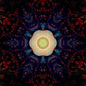 Dark Psychedelic Vison Stock Illustration