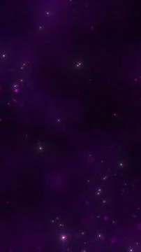 Dark purple abstract background with soft glowing stars and bokeh particles.. Illustrazione stock