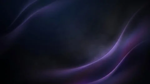 Dark Purple Abstract Flowing Light Waves Background Stock Illustration