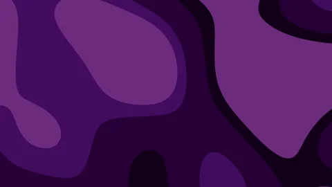 Dark Purple Abstract Fluid Pattern with Smooth Organic Shapes Background Stock Footage 302982621