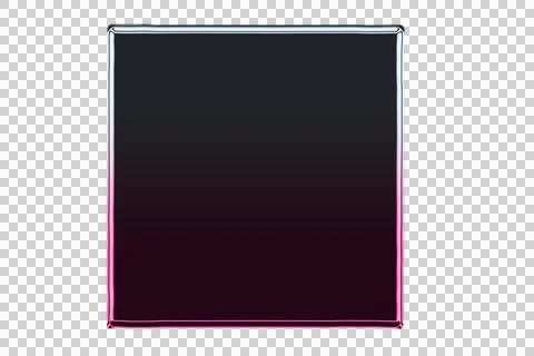 Dark purple abstract geometric frame with thin white border transparent Stock Illustration