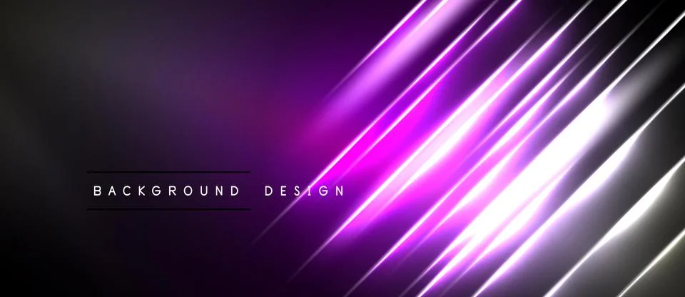 Dark purple background features bright diagonal lines. Modern design with tex イラスト素材
