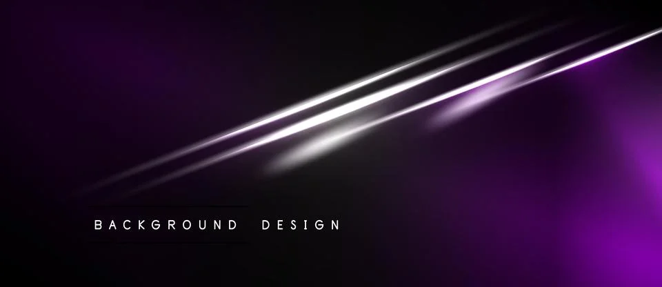 Dark purple background features bright white lines. Modern design suggests Stockillustratie