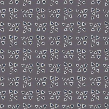 Dark purple background with framed triangles. Abstract geometric pattern. Illustrazione stock