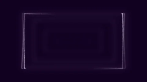 On a dark purple background, glowing lines outline a rectangle, an abstract Stock Footage 170329950