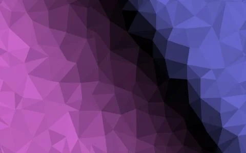 Dark Purple, Blue  triangular low poly, Mosaic pattern Background, Vector ill Stock Illustration