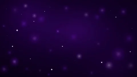 Dark purple cosmic background with scattered glowing stars and soft bokeh l.. 動画素材 336365071