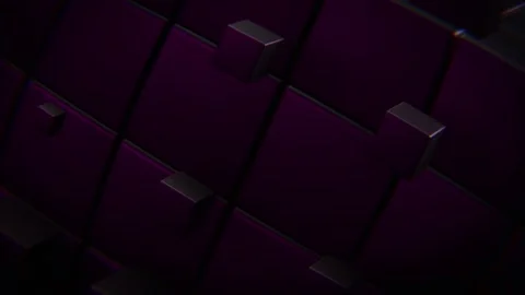 Dark Purple Cube Motion Background Subtle Tech Animation Stock Footage 314992642