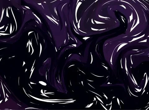 Dark Purple digital marbling. Elegant marbled vector background. Liquid paint Stock Illustration