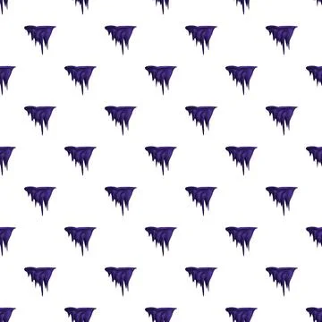 Dark purple dripping abstract shape seamless pattern Illustrazione stock