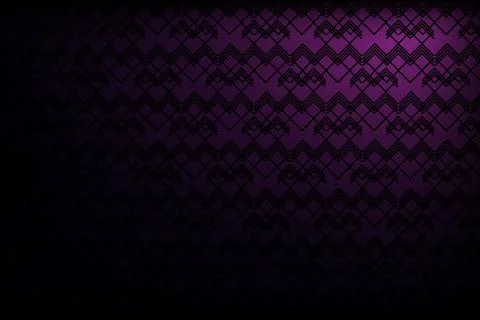Dark purple geometric pattern background texture, vignette effect, digital .. Stock Illustration