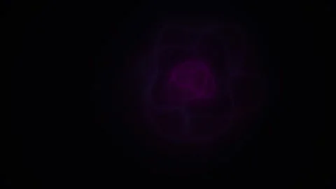 Dark purple glowing orb on black background. Stock Footage 336227963