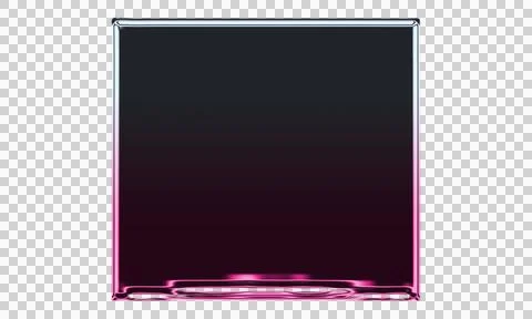 Dark purple gradient framed rectangle with soft pink glowing bottom border Stockillustratie
