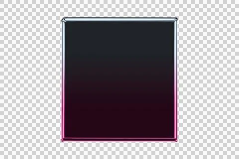 Dark purple gradient square frame border transparent background 库存插图