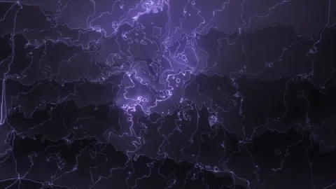 Dark purple gray background with curved glowing waves in motion Stock Footage 255307402