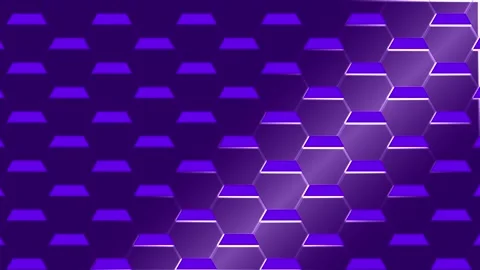 Dark purple hexagonal pattern layout with alternating shades. Abstract geom.. Stock Footage 340528690