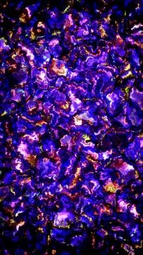 Dark purple liquid texture with glowing neon light patterns at night Stock Illustration