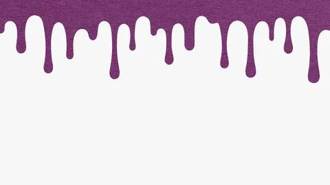 Dark purple paint drip from textured paper on white background with copy sp.. Stock Illustration