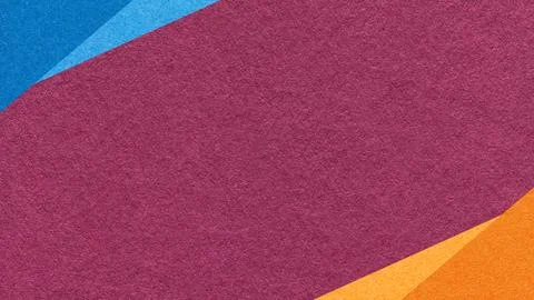 Dark purple paper texture background with blue orange geometric corners gra.. Stock Photos