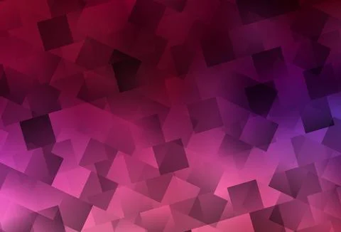 Dark Purple, Pink vector backdrop with rhombus. Stock-Illustration