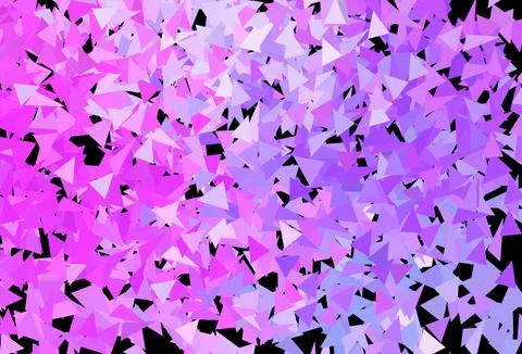 Dark Purple, Pink vector backdrop with lines, triangles. 스톡 일러스트