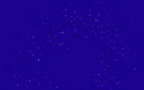 Dark Purple, Pink vector backdrop with lines, triangles. Stock Illustration