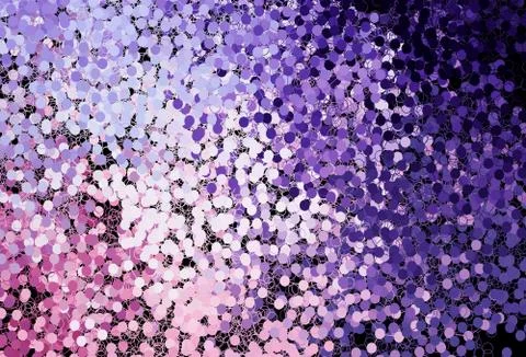 Dark Purple, Pink vector background with bubbles. Stock Illustration