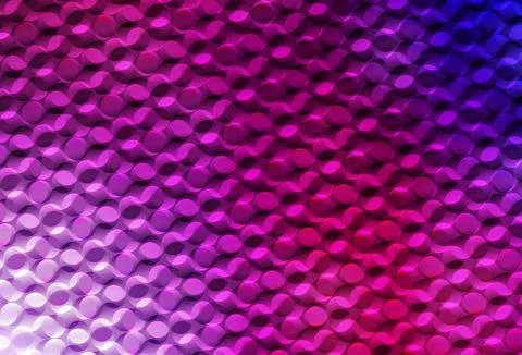 Dark Purple, Pink vector background with bubbles. Stock Illustration