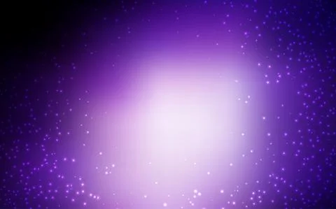 Dark Purple, Pink vector background with galaxy stars. Stock Illustration
