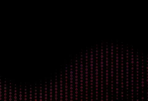 Dark Purple, Pink vector background with hexagons. Stock Illustration