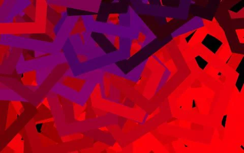 Dark Purple, Pink vector background with set of hexagons. Stock Illustration